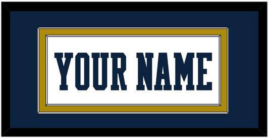 Notre Dame Basketball Name - Home White - Signature Tier 2