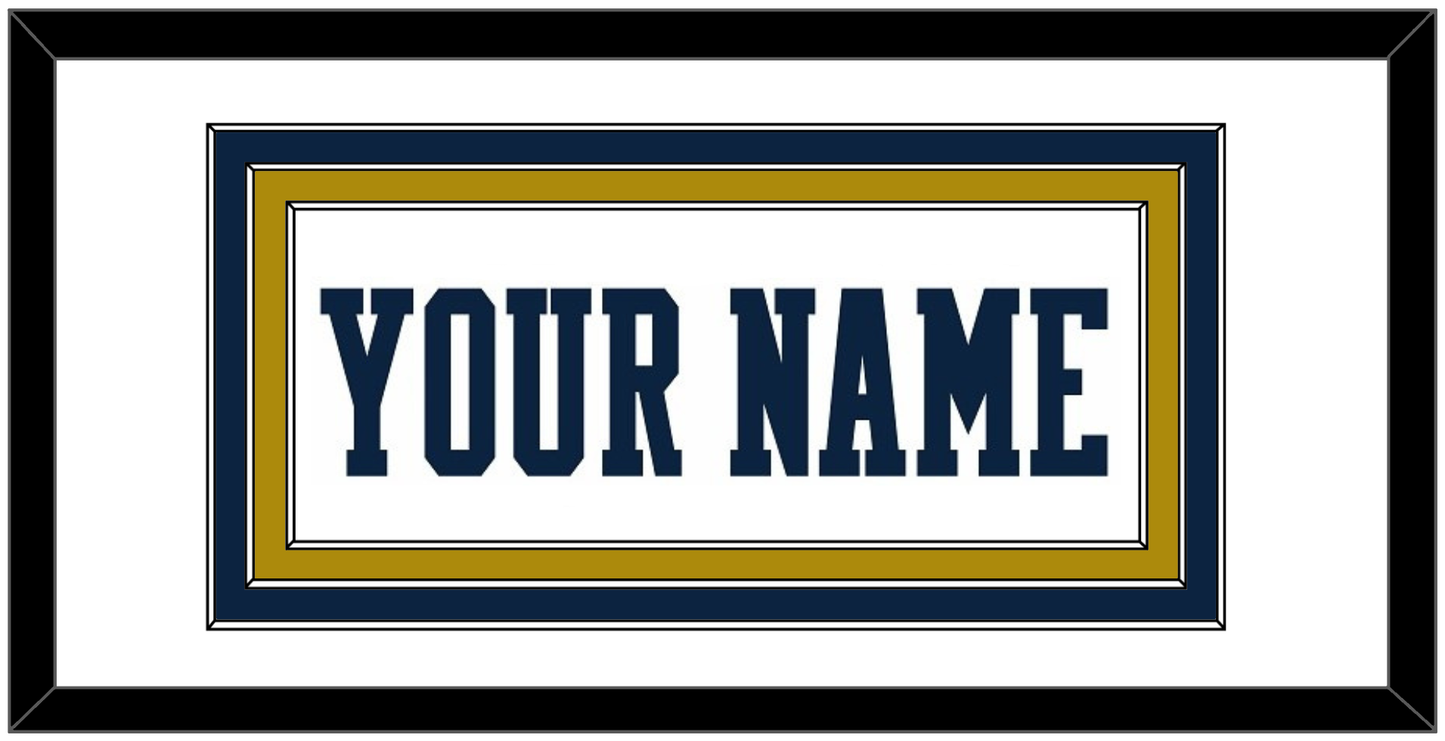 Notre Dame Basketball Name - Home White - Premier Tier 1
