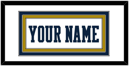 Notre Dame Basketball Name - Home White - Premier Tier 1