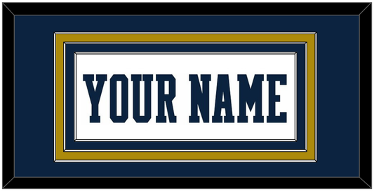 Notre Dame Basketball Name - Home White - Premier Tier 2