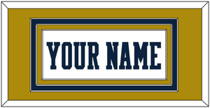 Notre Dame Basketball Name - Home White - Triple Mat 3