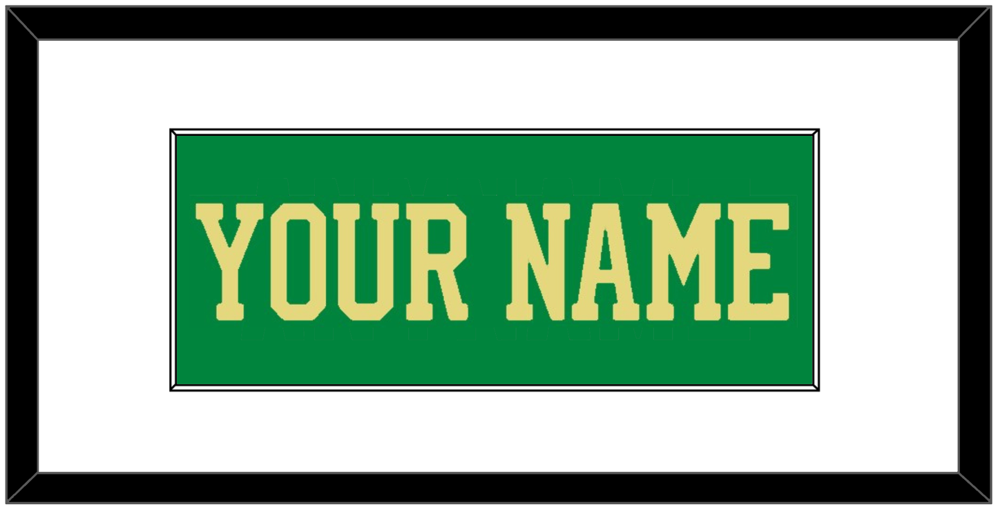 Notre Dame Basketball Name - Alternate Green (2016-2017) - Essential Tier 1