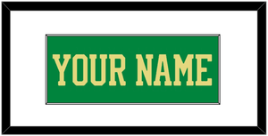 Notre Dame Basketball Name - Alternate Green (2016-2017) - Single Mat 1