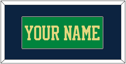 Notre Dame Basketball Name - Alternate Green (2016-2017) - Essential Tier 2