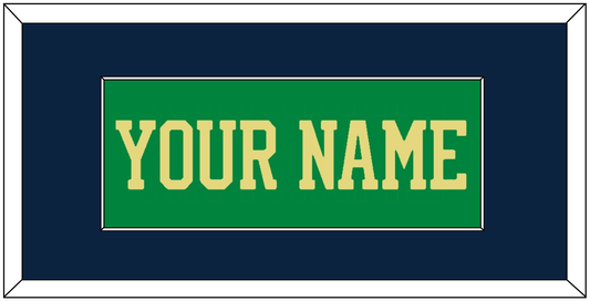 Notre Dame Basketball Name - Alternate Green (2016-2017) - Essential Tier 2