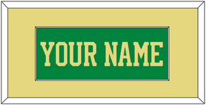 Notre Dame Basketball Name - Alternate Green (2016-2017) - Single Mat 3