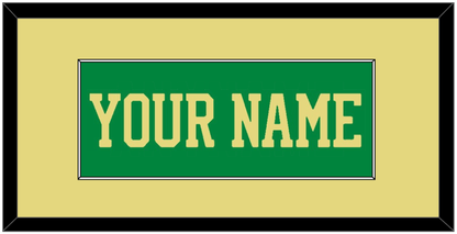 Notre Dame Basketball Name - Alternate Green (2016-2017) - Essential Tier 3