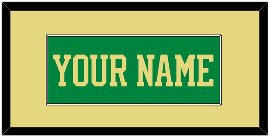 Notre Dame Basketball Name - Alternate Green (2016-2017) - Essential Tier 3