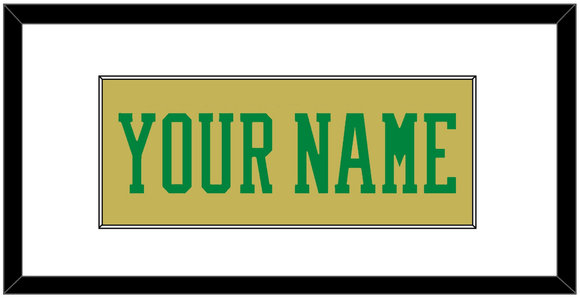 Notre Dame Basketball Name - Alternate Gold (2014-2015) - Single Mat 1