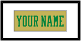 Notre Dame Basketball Name - Alternate Gold (2014-2015) - Single Mat 1