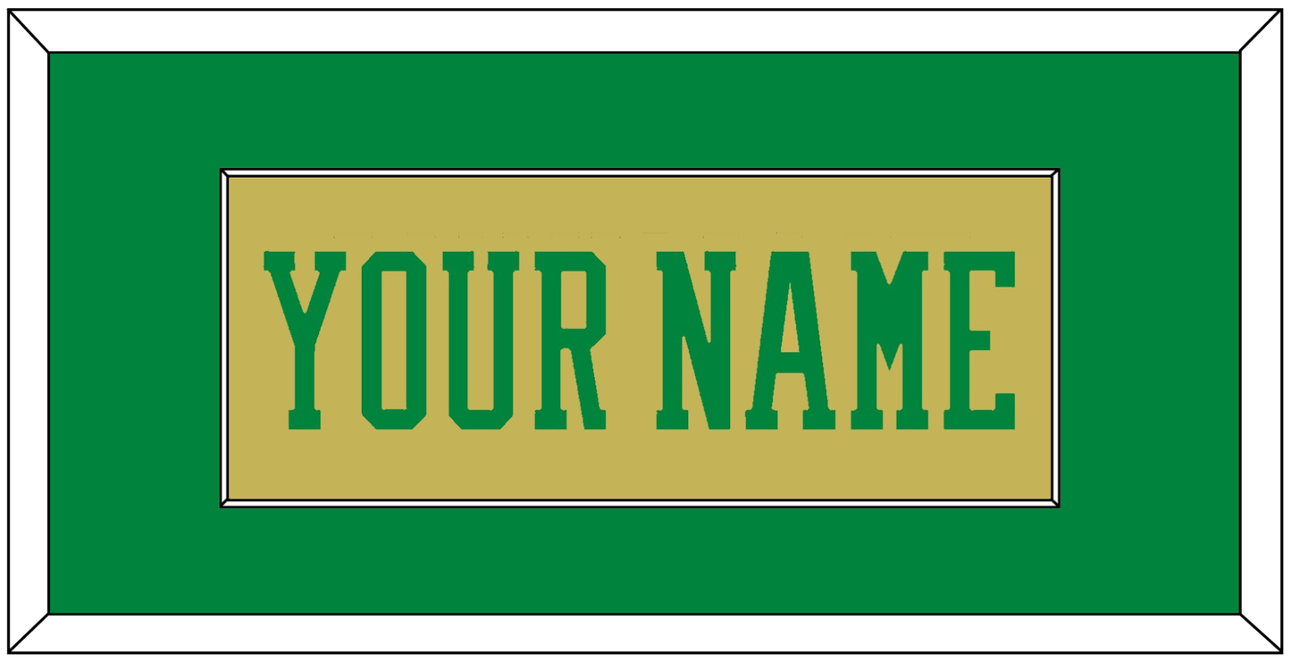 Notre Dame Basketball Name - Alternate Gold (2014-2015) - Essential Tier 2