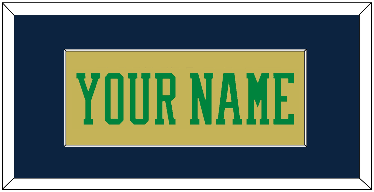 Notre Dame Basketball Name - Alternate Gold (2014-2015) - Essential Tier 3