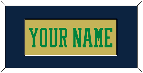 Notre Dame Basketball Name - Alternate Gold (2014-2015) - Single Mat 3