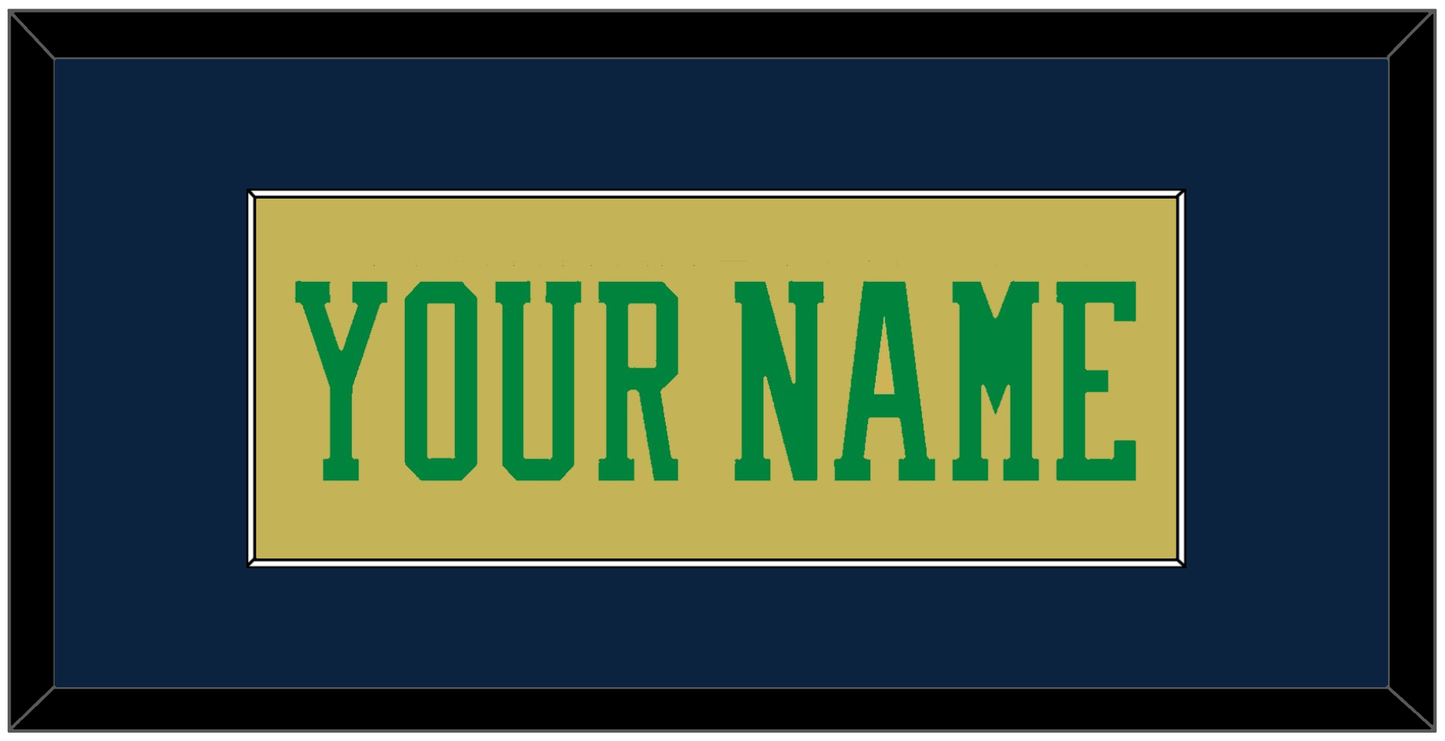 Notre Dame Basketball Name - Alternate Gold (2014-2015) - Essential Tier 3