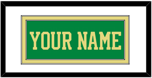 Notre Dame Basketball Name - Alternate Green (2016-2017) - Signature Tier 1