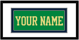 Notre Dame Basketball Name - Alternate Green (2016-2017) - Double Mat 2