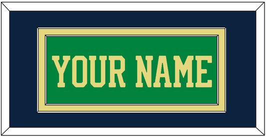 Notre Dame Basketball Name - Alternate Green (2016-2017) - Signature Tier 3