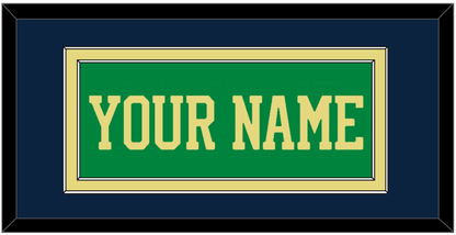 Notre Dame Basketball Name - Alternate Green (2016-2017) - Signature Tier 3