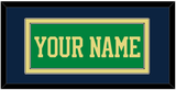 Notre Dame Basketball Name - Alternate Green (2016-2017) - Double Mat 3