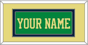 Notre Dame Basketball Name - Alternate Green (2016-2017) - Double Mat 4