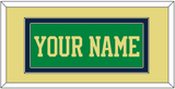 Notre Dame Basketball Name - Alternate Green (2016-2017) - Double Mat 4