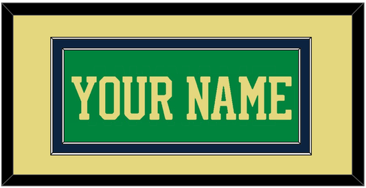 Notre Dame Basketball Name - Alternate Green (2016-2017) - Signature Tier 4