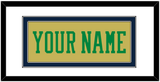 Notre Dame Basketball Name - Alternate Gold (2014-2015) - Double Mat 1