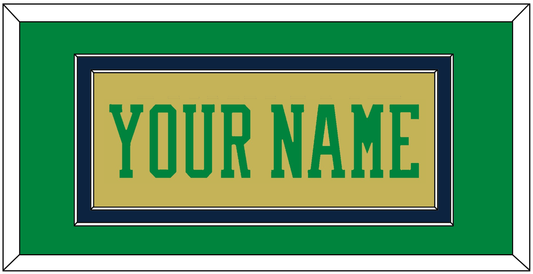 Notre Dame Basketball Name - Alternate Gold (2014-2015) - Signature Tier 2