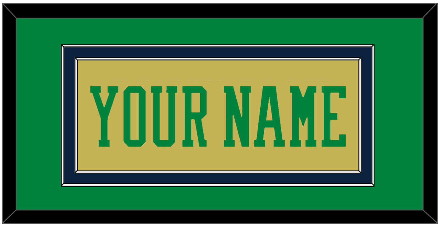 Notre Dame Basketball Name - Alternate Gold (2014-2015) - Signature Tier 2