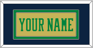 Notre Dame Basketball Name - Alternate Gold (2014-2015) - Double Mat 3