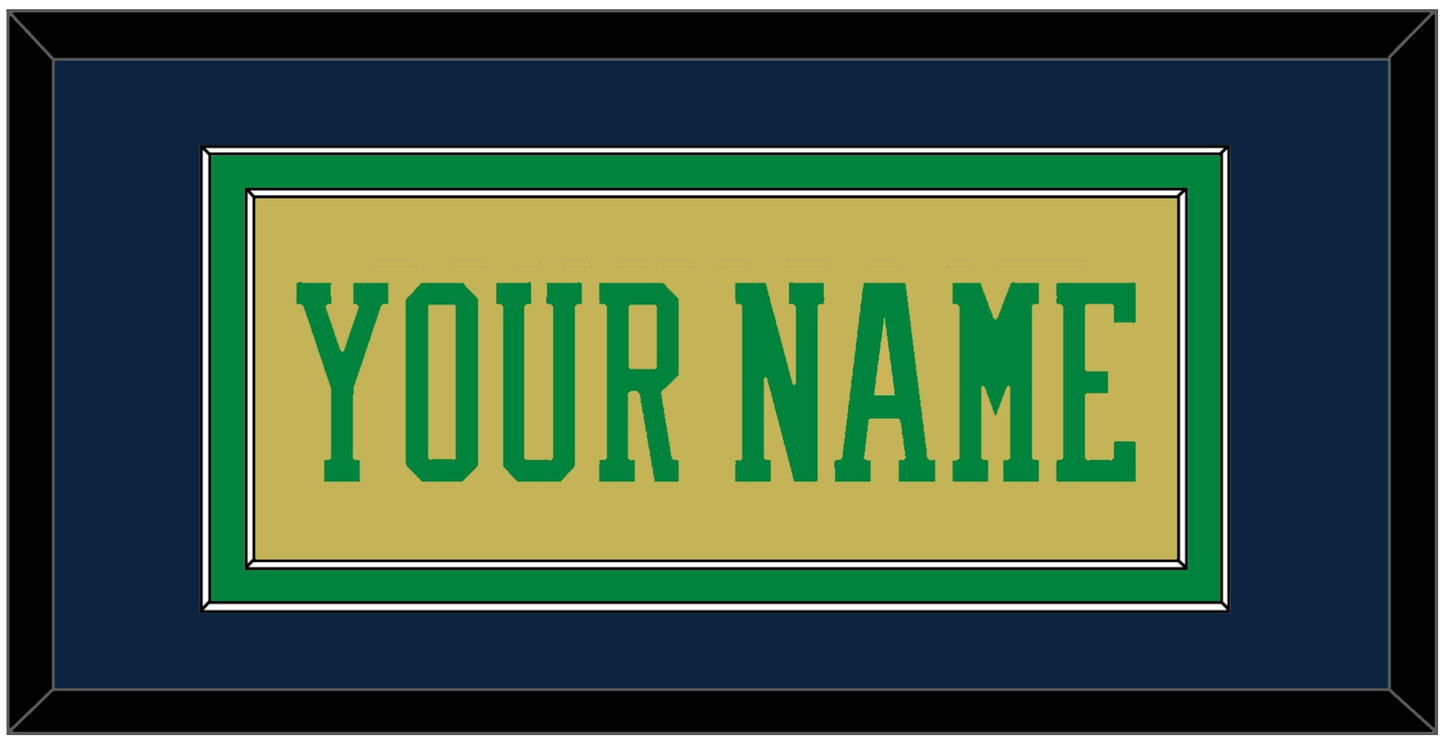 Notre Dame Basketball Name - Alternate Gold (2014-2015) - Signature Tier 3