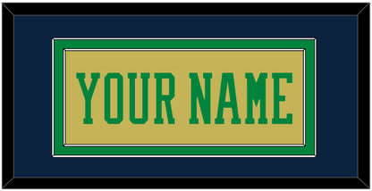 Notre Dame Basketball Name - Alternate Gold (2014-2015) - Signature Tier 3