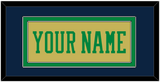 Notre Dame Basketball Name - Alternate Gold (2014-2015) - Double Mat 3