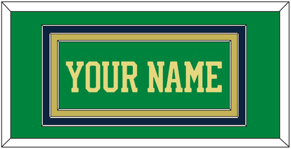 Notre Dame Basketball Name - Alternate Green (2016-2017) - Premier Tier 2