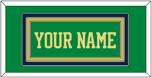 Notre Dame Basketball Name - Alternate Green (2016-2017) - Premier Tier 2