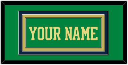Notre Dame Basketball Name - Alternate Green (2016-2017) - Premier Tier 2