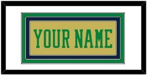 Notre Dame Basketball Name - Alternate Gold (2014-2015) - Triple Mat 1