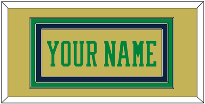 Notre Dame Basketball Name - Alternate Gold (2014-2015) - Premier Tier 2