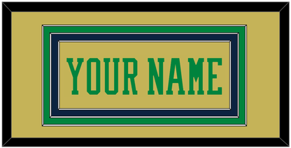 Notre Dame Basketball Name - Alternate Gold (2014-2015) - Premier Tier 2