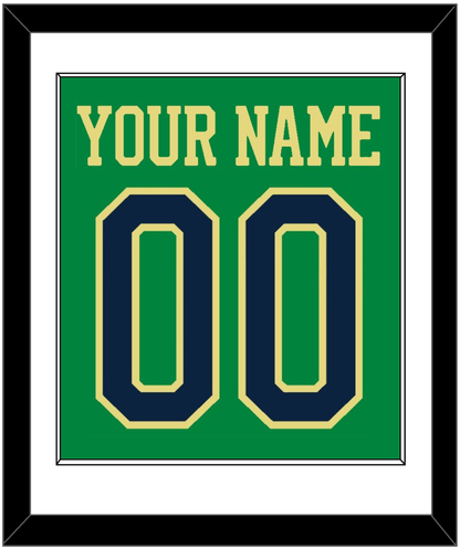 Notre Dame Basketball Name & Number - Alternate Green (2016-2017) - Essential Tier 1