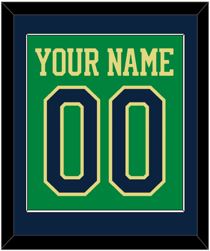 Notre Dame Basketball Name & Number - Alternate Green (2016-2017) - Essential Tier 2