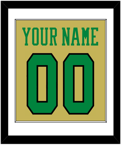 Notre Dame Basketball Name & Number - Alternate Gold (2014-2015) - Essential Tier 1
