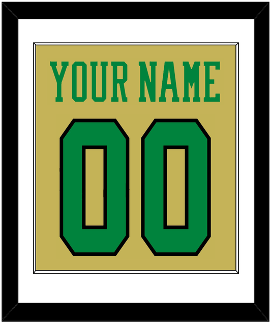 Notre Dame Basketball Name & Number - Alternate Gold (2014-2015) - Essential Tier 1