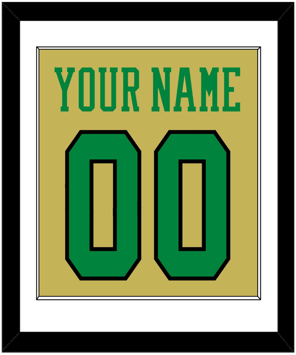 Notre Dame Basketball Name & Number - Alternate Gold (2014-2015) - Single Mat 1