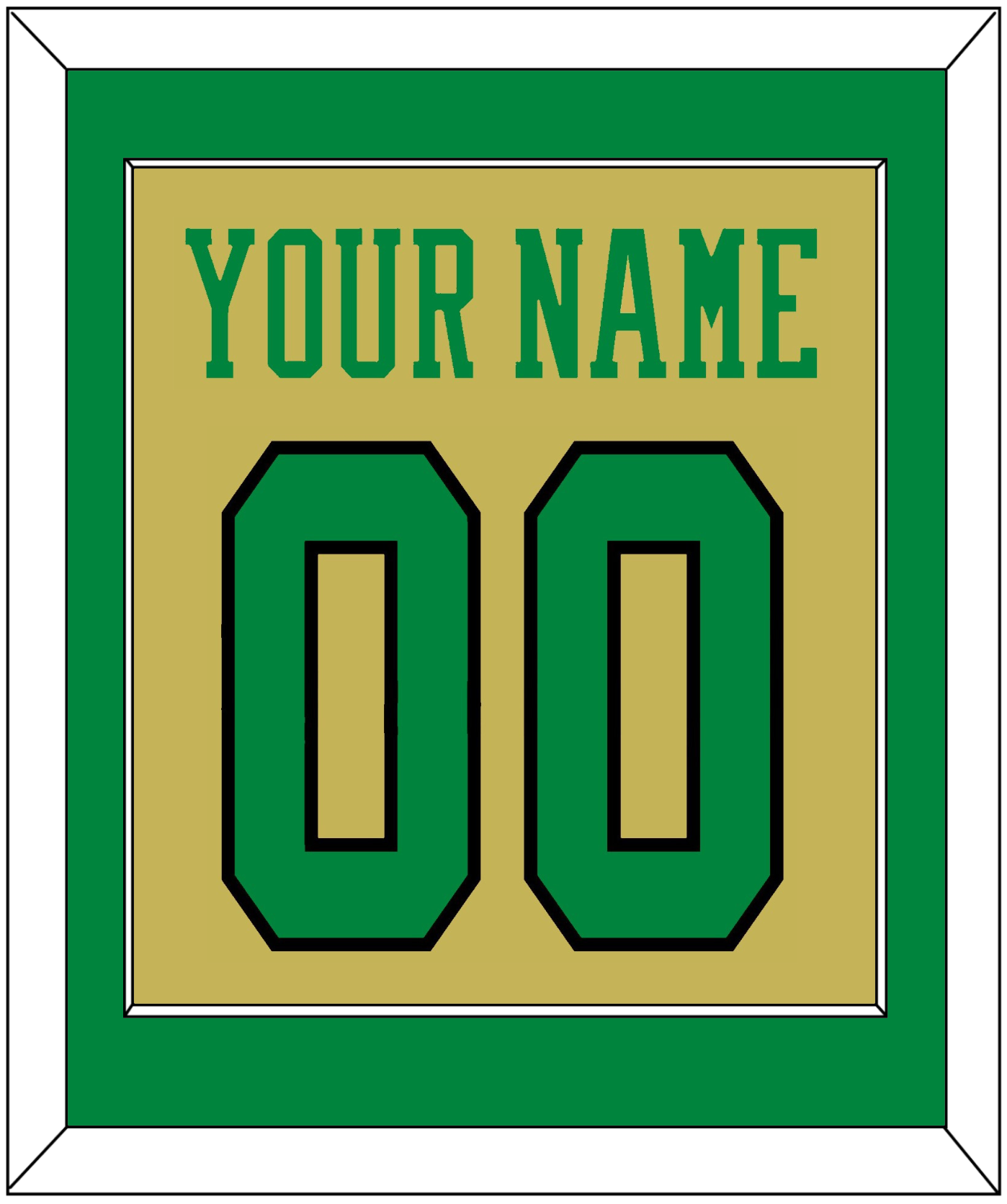Notre Dame Basketball Name & Number - Alternate Gold (2014-2015) - Essential Tier 2