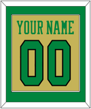 Notre Dame Basketball Name & Number - Alternate Gold (2014-2015) - Single Mat 2