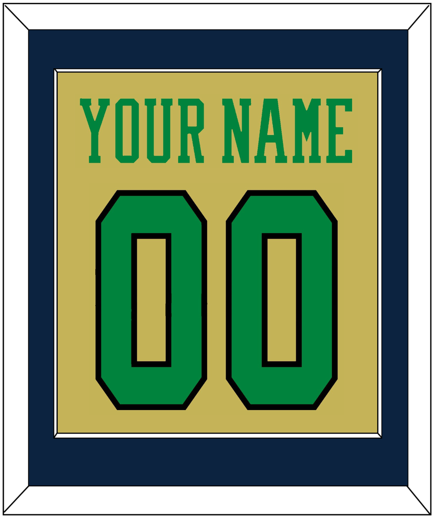 Notre Dame Basketball Name & Number - Alternate Gold (2014-2015) - Essential Tier 3