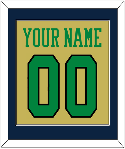 Notre Dame Basketball Name & Number - Alternate Gold (2014-2015) - Essential Tier 3