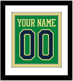 Notre Dame Basketball Name & Number - Alternate Green (2016-2017) - Double Mat 1