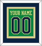 Notre Dame Basketball Name & Number - Alternate Green (2016-2017) - Double Mat 3